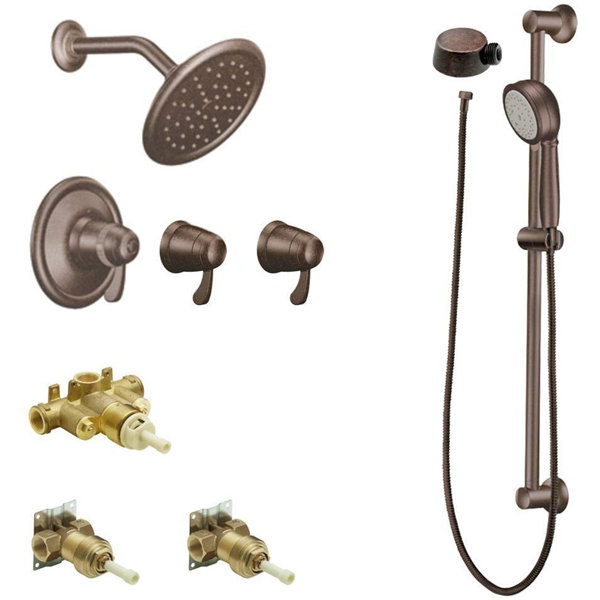 Moen Exacttemp Thermostatic Volume Control Complete Shower System with